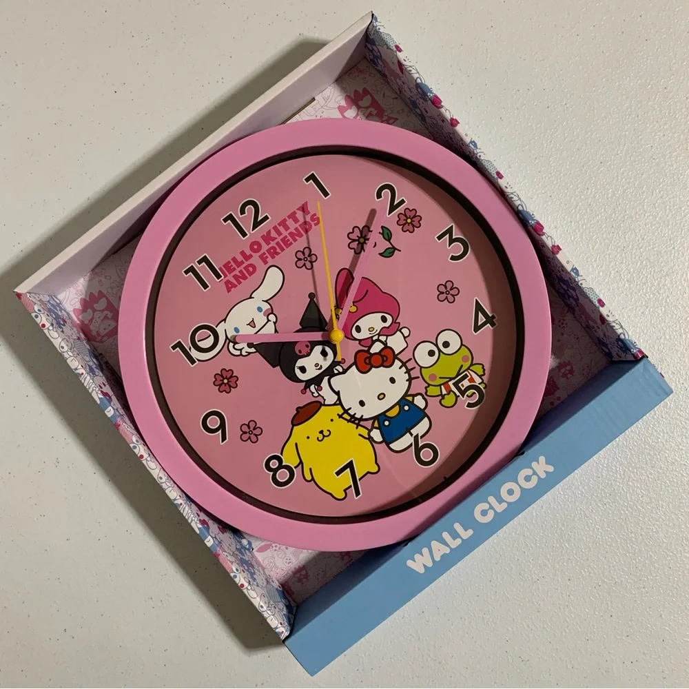 Hello Kitty and Friends by Sanrio Analog Wall Clock-New in Box